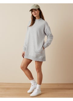 American Eagle Mock Neck Fleece Mini Dress  - Image 1