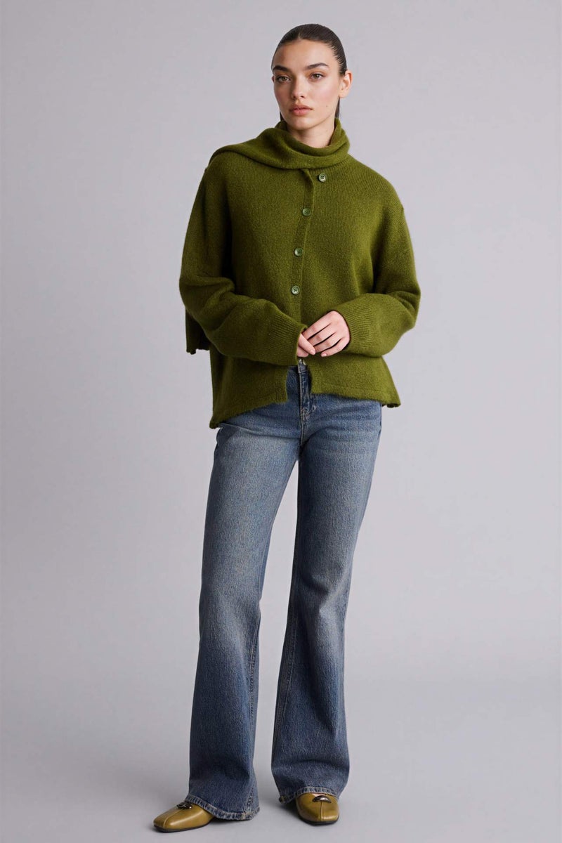 DeFacto Regular Fit Crew Neck Knitwear Cardigan - Image 2