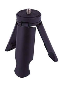 Mini Portable Foldable Desktop Tripod Table Monopod Stand Compatible With Action Camera Gopro Insta360 DJI OSMO Phone (Black)
