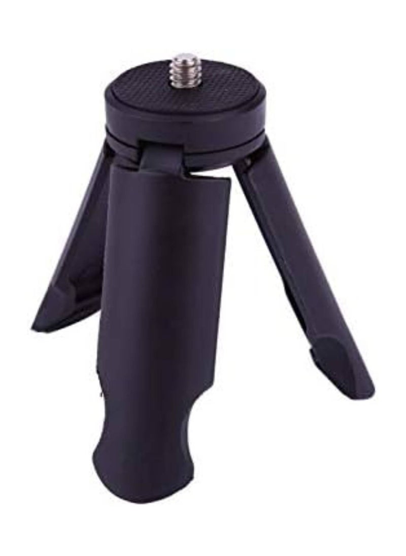SOLDOUT Mini Portable Foldable Desktop Tripod Table Monopod Stand Compatible With Action Camera Gopro Insta360 DJI OSMO Phone (Black)  - Image 1