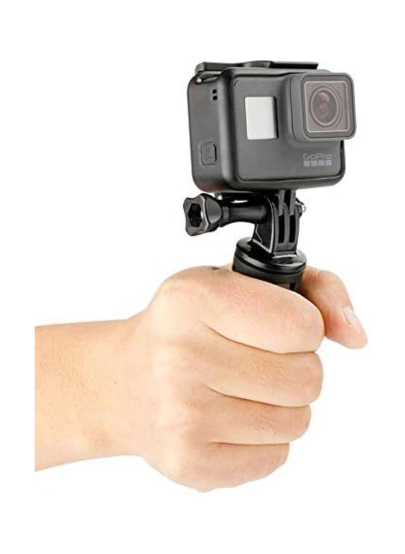 SOLDOUT - Mini Portable Foldable Desktop Tripod Table Monopod Stand Compatible With Action Camera Gopro Insta360 DJI OSMO Phone (Black) - Image 1