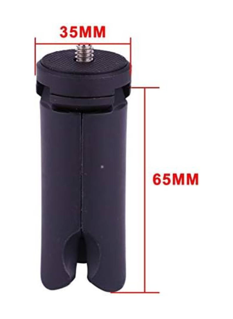 SOLDOUT - Mini Portable Foldable Desktop Tripod Table Monopod Stand Compatible With Action Camera Gopro Insta360 DJI OSMO Phone (Black) - Image 1