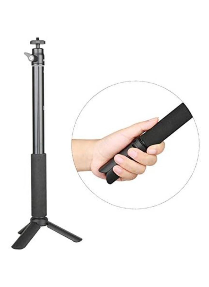 SOLDOUT - Mini Portable Foldable Desktop Tripod Table Monopod Stand Compatible With Action Camera Gopro Insta360 DJI OSMO Phone (Black) - Image 1