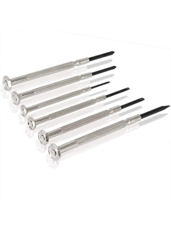 6 PCS Mini Precision Screwdriver Set – Small Screwdriver Kit with 6 Different Size Flathead and Phillips Bits for Jewelry Watch iPhone Eyeglass Electronics Repair - Image 5