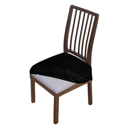 HOKIPO Jacquard Seat Cover for Chair, Stretch Fitted, Removable Washable Furniture Protector Slipcovers, Set of 1, Dark Brown (AR-4756-DBR) - Image 1