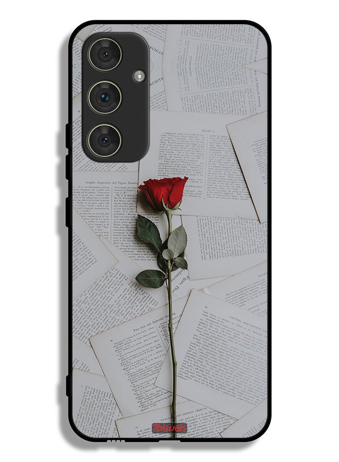 Tolwak غطاء واقي لهاتف سامسونج جالكسي A54 5G زهري على الأوراق - Image 1