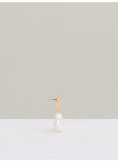 REISS Maya: Molten Pearl Drop Earrings  - Image 3