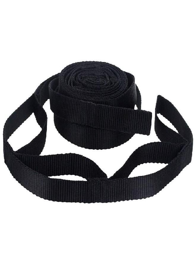 RICH 2Pcs Hammock Straps - Hammock Tree Straps Set,No Stretch Suspension System Kit,200cm Adjustable Outdoor Tree Hanging Yoga Tied Rope Belt for Camping Hiking - Image 5