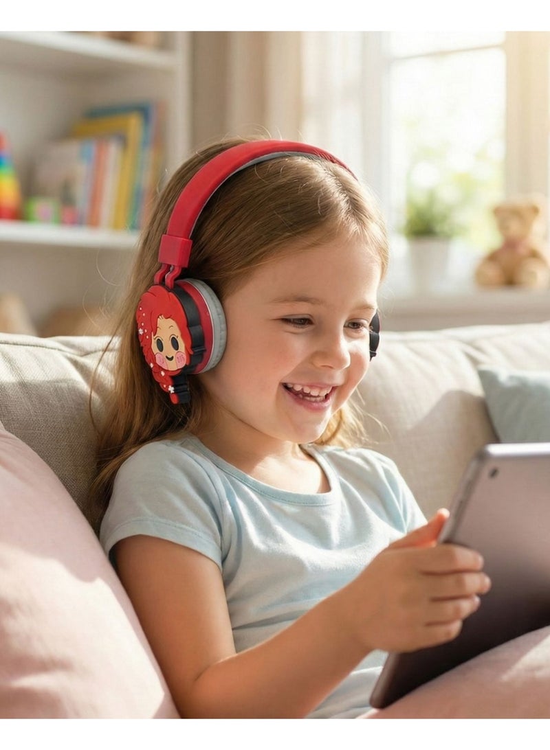 Portbae Kids Wireless Foldable Over-Ear Headphones AH-806Z ,Comfortable wireless headphones for kids with over-ear design, clear sound, and a lightweight build—perfect for school, learning, and entertainment. - Image 4