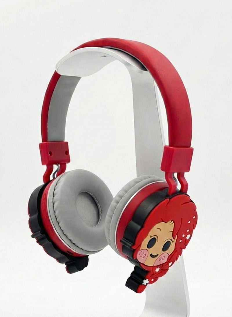 Portbae Kids Wireless Foldable Over-Ear Headphones AH-806Z ,Comfortable wireless headphones for kids with over-ear design, clear sound, and a lightweight build—perfect for school, learning, and entertainment. - Image 1