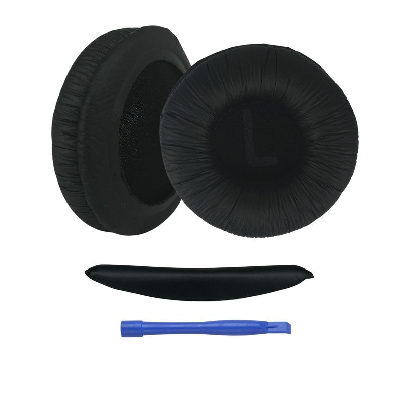 MEEFIX Ear Pads Replacement for JBL Headphones with Headband Memory Foam Cushions for JBL Headset Tune 500 510 520 560 590 500BT 510BT 520BT 450BT JR300 300BT Black - Image 2