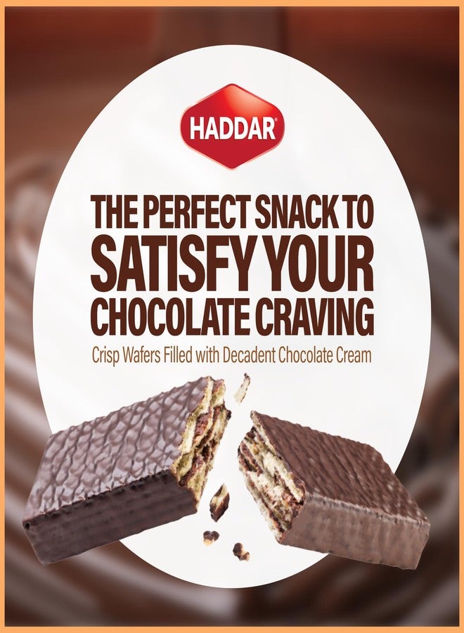 Haddar (40 Pack) Individually Wrapped Dairy Free Chocolate Coated Wafers | Kosher | Lunch Box Friendly | Heavenly Wafer Cookies! - Image 2