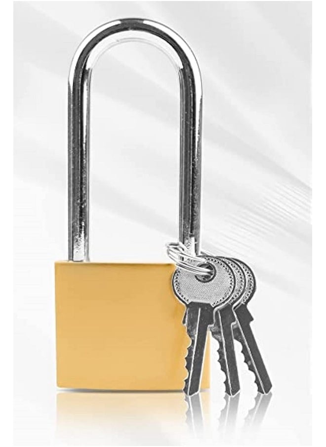 Royal Apex 38Mm Long Shackle Padlock With Keys Outdoor Security Padlock For Shed Garage Garden Gate Etc  - Image 1