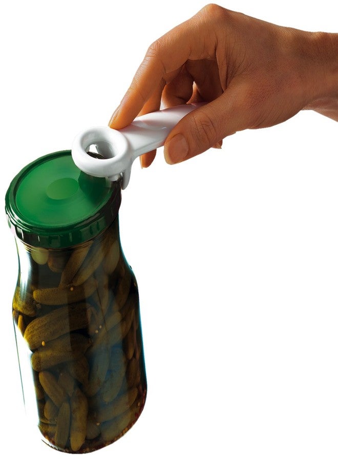 بريكس فتاحة برطمانات بريكس الأصلية سهلة الفتح، مثالية للأطفال ومرضى التهاب المفاصل ومتلازمة النفق الرسغي، لون أبيض - Image 2