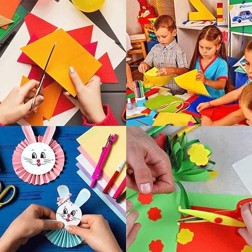 GLUN® Multicolour A4 Size Sheet, 100 Piece 10 Sheets Each Colour Printing Papers, Art & Craft Paper Sheets, Double Sided Coloured DIY Craft Smooth Finish for Home, School, Office - Image 4