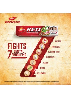 Dabur Red Toothpaste - 800G(200Gx4) |Fluoride Free | Helps In Bad Breath Treatment, Cavity Protection, Plaque Removal | For Whole Mouth Health | Power Of 13 Potent Ayurvedic Herbs  - Image 3