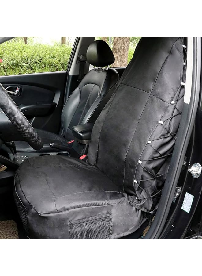 Tirol Front Car Seat Covers Waterproof Bucket Seat Cover Universal Heavy Duty High Back Seat Covers For Semi Truck, Cars, Trucks, For Jeep, Van, Suv, Pickup 1 Pack - Image 2