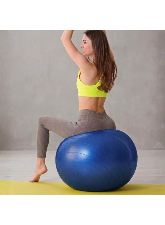 Anti Burst Gym Ball 75CM Exercise Ball for Fitness Yoga Pilates Core Strength Balance Training Stability Ball for Home Gym Workout Pregnancy Exercise and Physical Therapy - Image 3