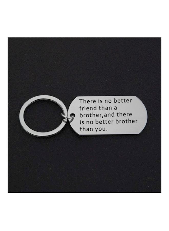 NIBEMINENT There Is No Better Friend Than A Brother Stainless Steel Key Chain - Image 1