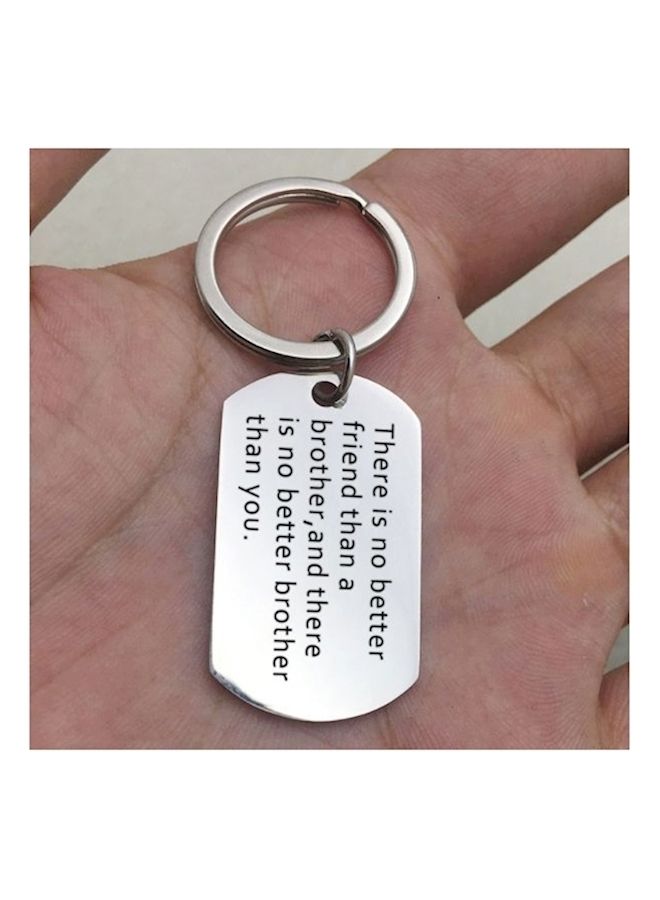 NIBEMINENT There Is No Better Friend Than A Brother Stainless Steel Key Chain - Image 2