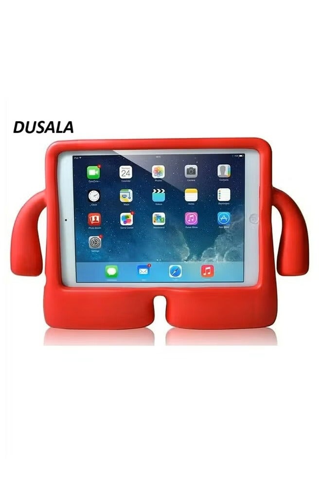 DUSALA Kids Shock‑Proof EVA Case with Handle & Stand for iPad Mini 6 Bright Durable Cover(Red)