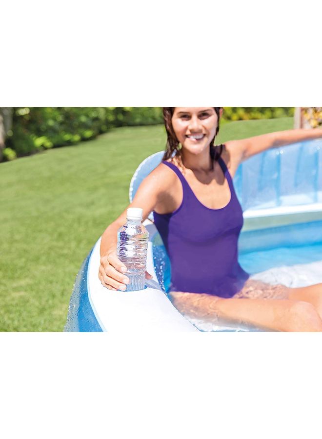 INTEX Inflatable Family Lounge Pool 88x85x30inch - Image 4