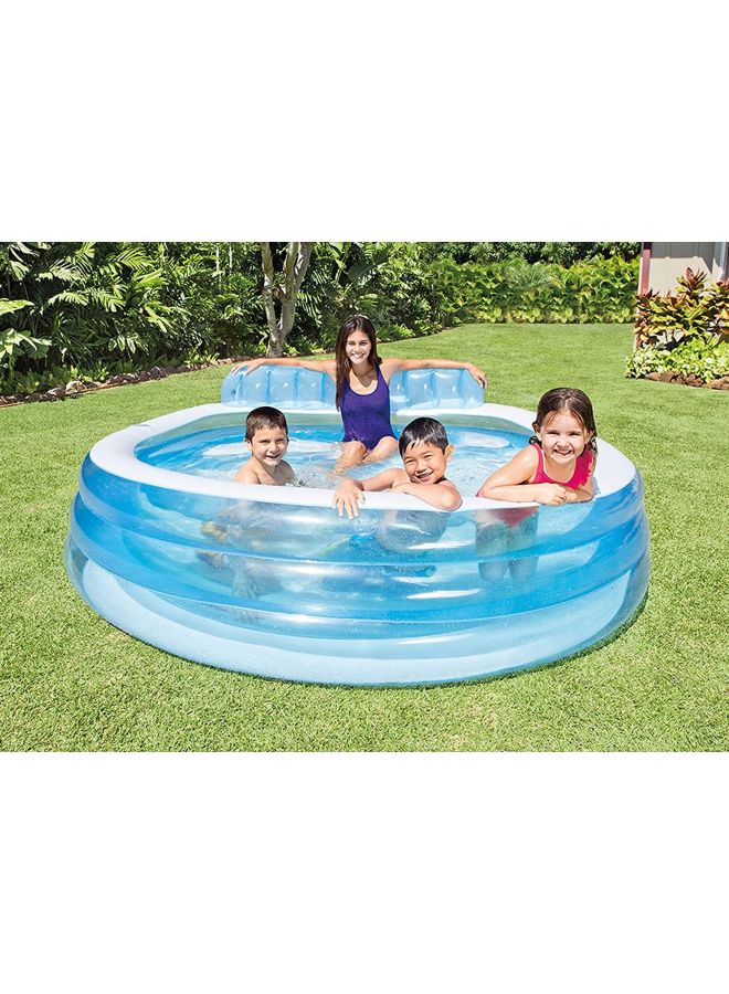 INTEX Inflatable Family Lounge Pool 88x85x30inch - Image 2