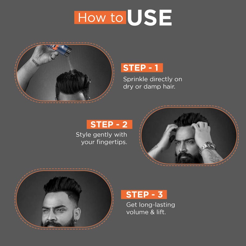 BEARDHOOD بودرة شمعية لتكثيف الشعر من BEARDHOOD للرجال 20 جرام | تثبيت قوي لمدة 24 ساعة مع لمسة نهائية غير لامعة لتصفيف الشعر | بودرة تصفيف شعر طبيعية بالكامل وخالية من السموم | نباتية وخالية من القسوة - Image 4