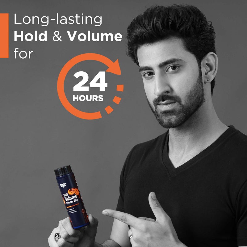 BEARDHOOD بودرة شمعية لتكثيف الشعر من BEARDHOOD للرجال 20 جرام | تثبيت قوي لمدة 24 ساعة مع لمسة نهائية غير لامعة لتصفيف الشعر | بودرة تصفيف شعر طبيعية بالكامل وخالية من السموم | نباتية وخالية من القسوة - Image 2