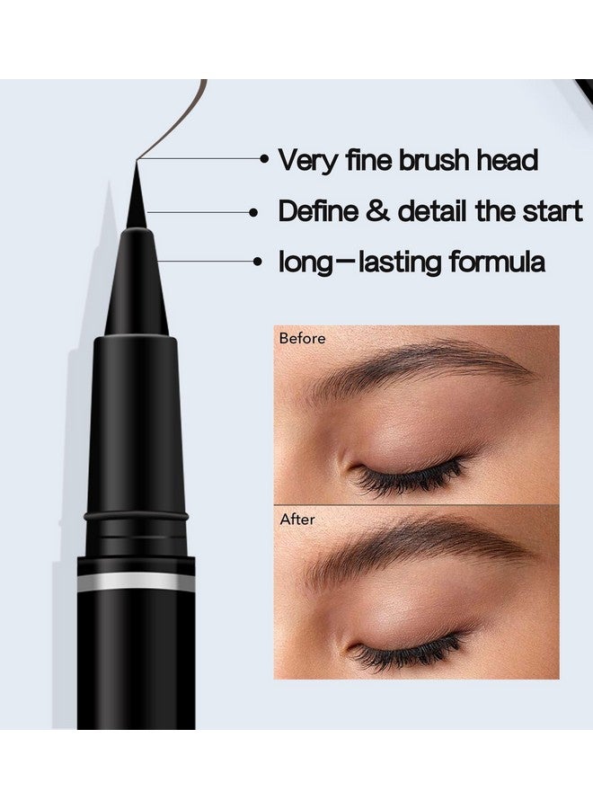 Easilydays Eyebrow Pencil Ultra-Fine Liquid Eyeliner, Wild Eye Makeup Water Eyebrow Pen, Waterproof Brow Pen Eye Pencil, Multifunctional Finish，Longwearing, Smudge-proof, Ultra-Fine Tip (03) - Image 4