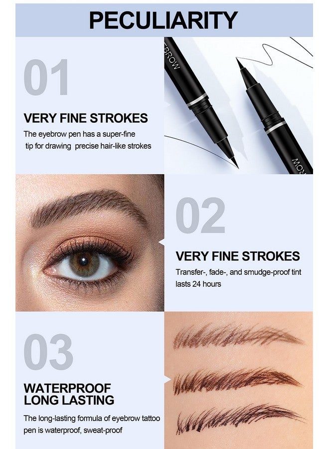 Easilydays Eyebrow Pencil Ultra-Fine Liquid Eyeliner, Wild Eye Makeup Water Eyebrow Pen, Waterproof Brow Pen Eye Pencil, Multifunctional Finish，Longwearing, Smudge-proof, Ultra-Fine Tip (03) - Image 3