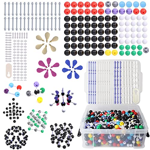 LFGKeng Molecular Structure Model Kit 974 PCS Molecular Ball Model with AtomicChargeCloud OrganicInorganic Model Kit for Student and Teacher Modeling Science Kit for Space ImaginationLearningTeaching - Image 1