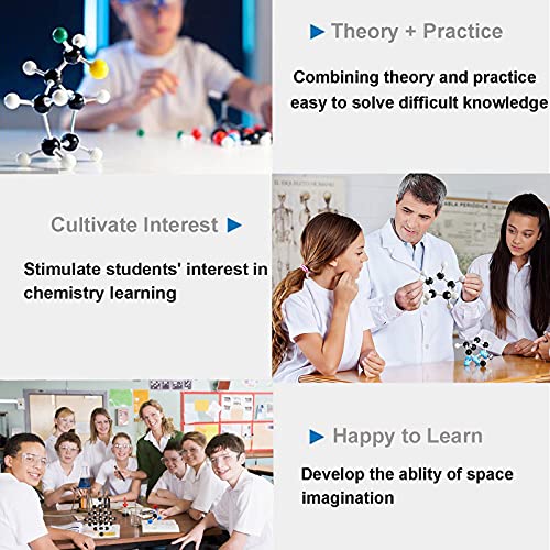LFGKeng Molecular Structure Model Kit 974 PCS Molecular Ball Model with AtomicChargeCloud OrganicInorganic Model Kit for Student and Teacher Modeling Science Kit for Space ImaginationLearningTeaching - Image 5
