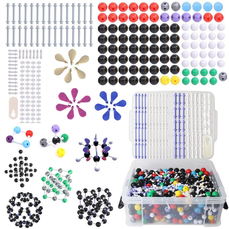 LFGKeng Molecular Structure Model Kit 974 PCS Molecular Ball Model with AtomicChargeCloud OrganicInorganic Model Kit for Student and Teacher Modeling Science Kit for Space ImaginationLearningTeaching - Image 3