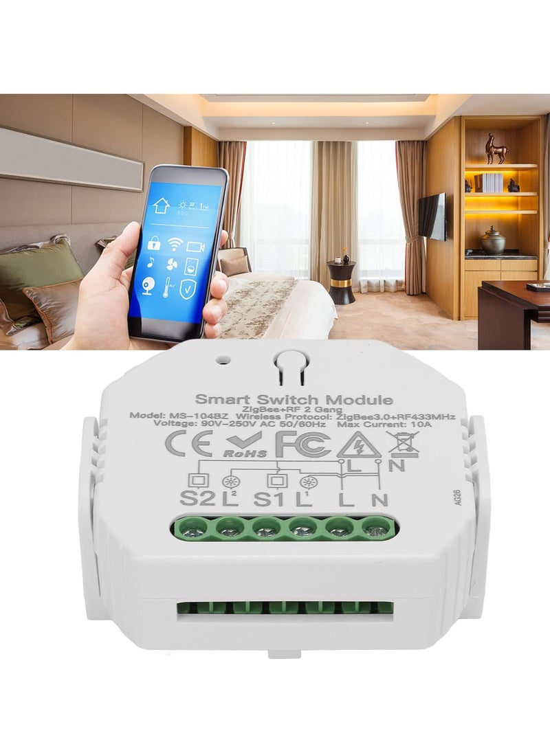GGOOT - Smart WiFi Dimmer Switch Module APP Remote Control Timer 2 Way Dimming Switch 90-250V - Image 1