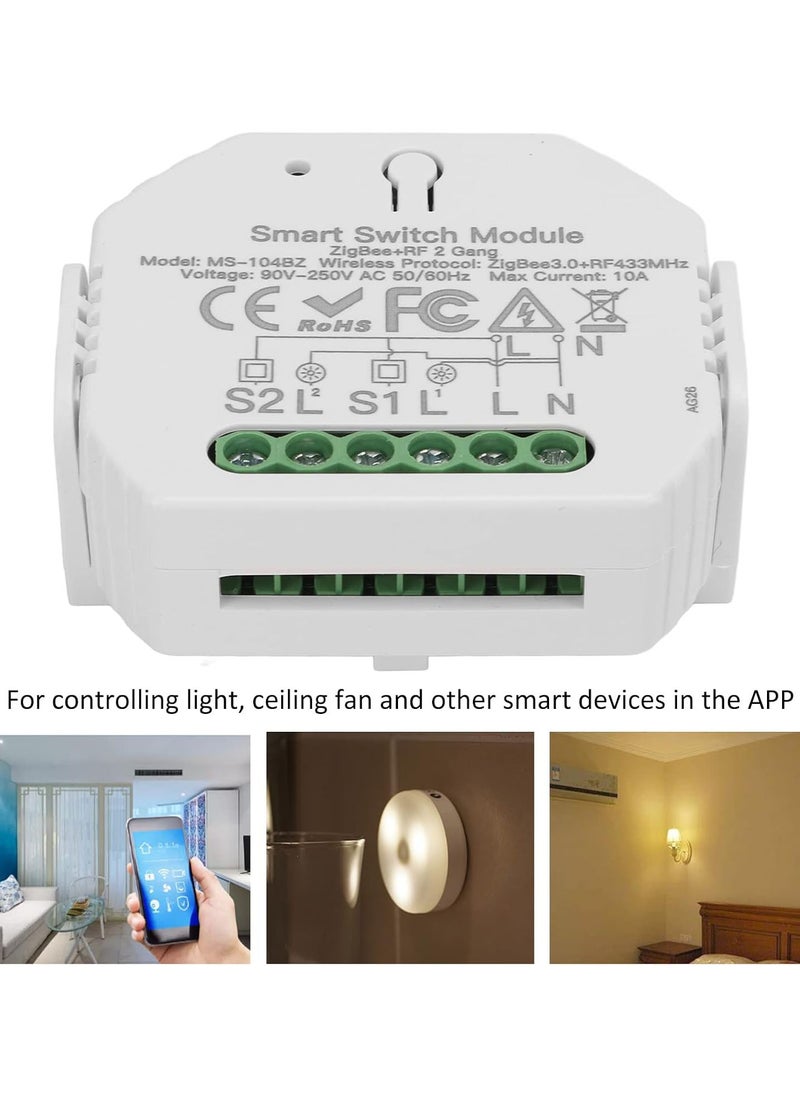 GGOOT - Smart WiFi Dimmer Switch Module APP Remote Control Timer 2 Way Dimming Switch 90-250V - Image 1