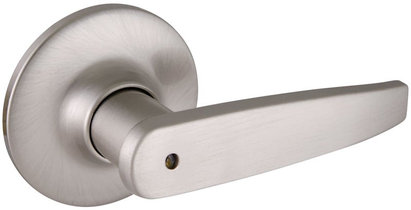 Design House 702084 Delavan Privacy Bed and Bath Door Lever Satin Nickel - Image 2
