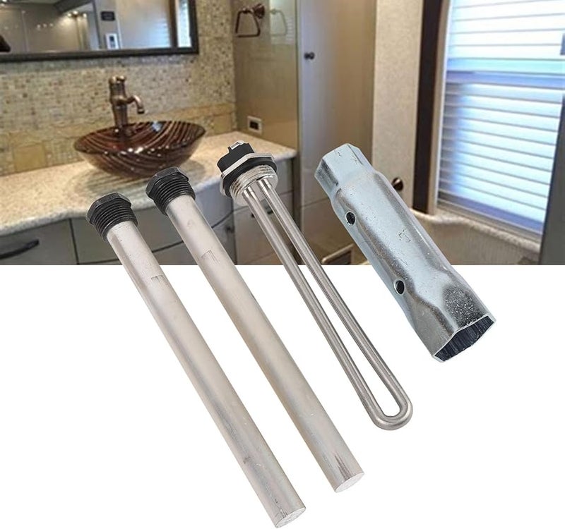 RV Water Heater Anode Rods 4Pcs with Wrench Socket Metal Enhanced Performance 520900 - Image 3