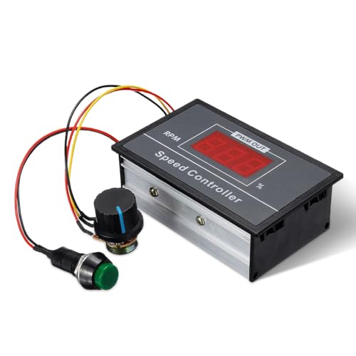 Serplex® PWM DC Motor Speed Controller 6V, 60V 30A with Digital Display, Stepless Speed Adjustment, Potentiometer Dial & Start/Stop Switch - Image 1