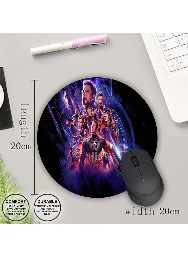 Protective Printed Mouse Pad Round