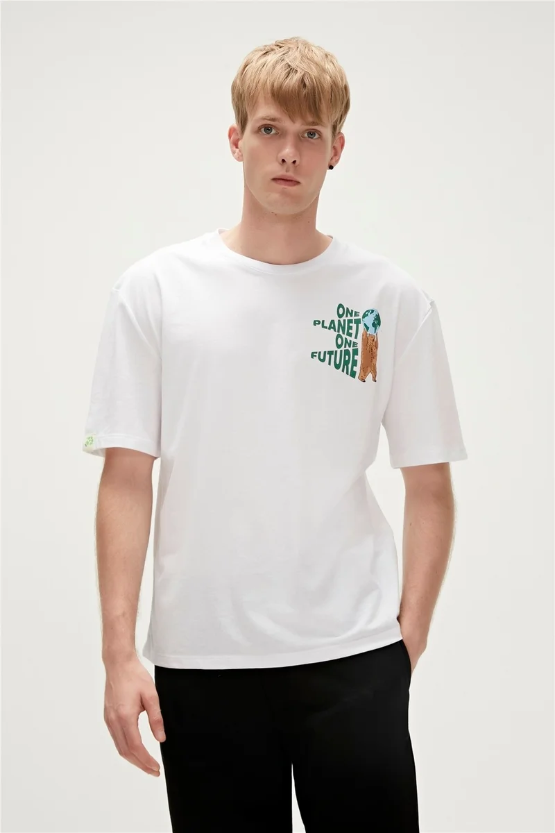 باد بير Re-Bear T-Shirt Candy White