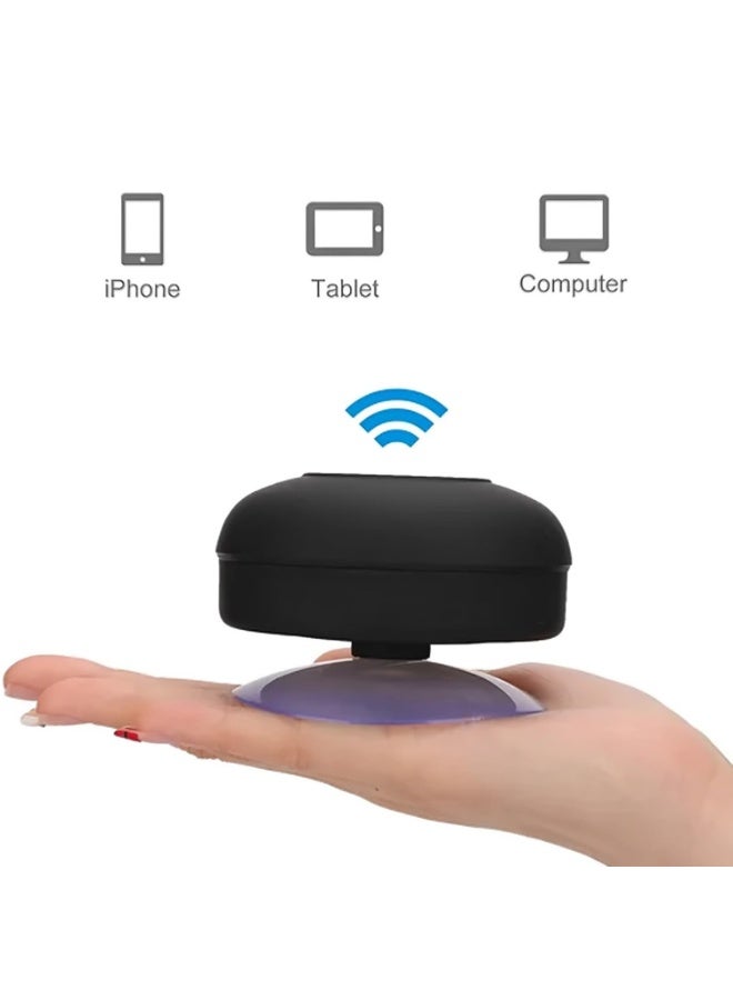 Portable Waterproof Bluetooth Speaker with Suction Cup – 2025 Upgraded Hi-Fi Sound, Bass Boost, Built-in Microphone, Hands-Free Calling, Shower/Car/Outdoor Speaker, USB-C – Blue - Image 4