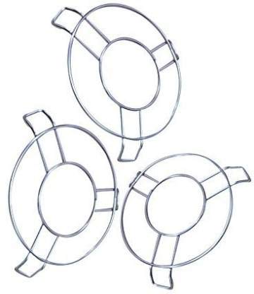 pass pass Stainless Steel Round Cooking Pot Steaming Tray Stand Round Shape Trivet (3) - Image 2