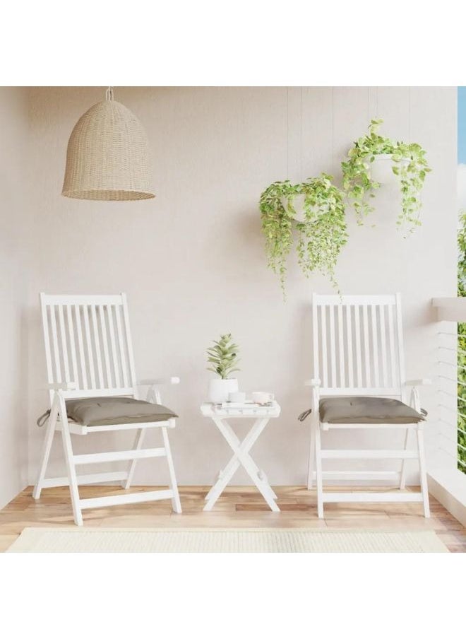 فيداكسل وسائد كرسي 2 PCS Taupe 50x50x7 سم أوكسفورد النسيج  - Image 1