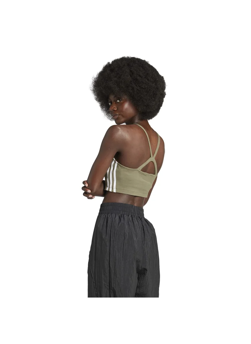 Adidas adidas 3 S CROP TOP Green Originals Women TOPS
