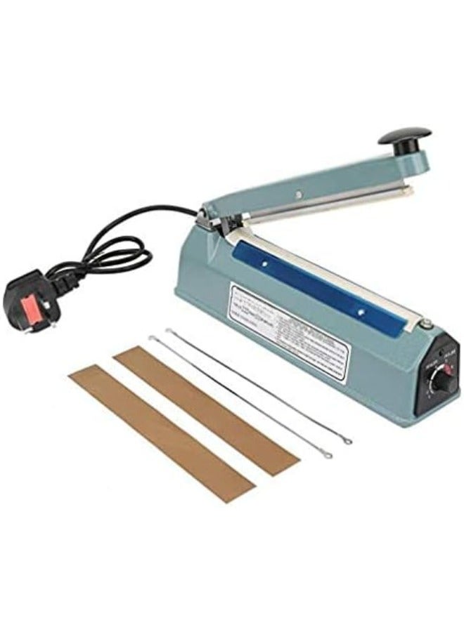 IMPULSE HEAT SEALER MACHINE  16 INCH 300W PLASTIC BAG SEALER, 5MM SEALING WIDTH, LIGHTWEIGHT HEAT SEALER FOR SEALER BAGS, 12 INCH ADJUSTABLE IMPULSE SEALER FOR PACKAGING, FOOD & STORAGE