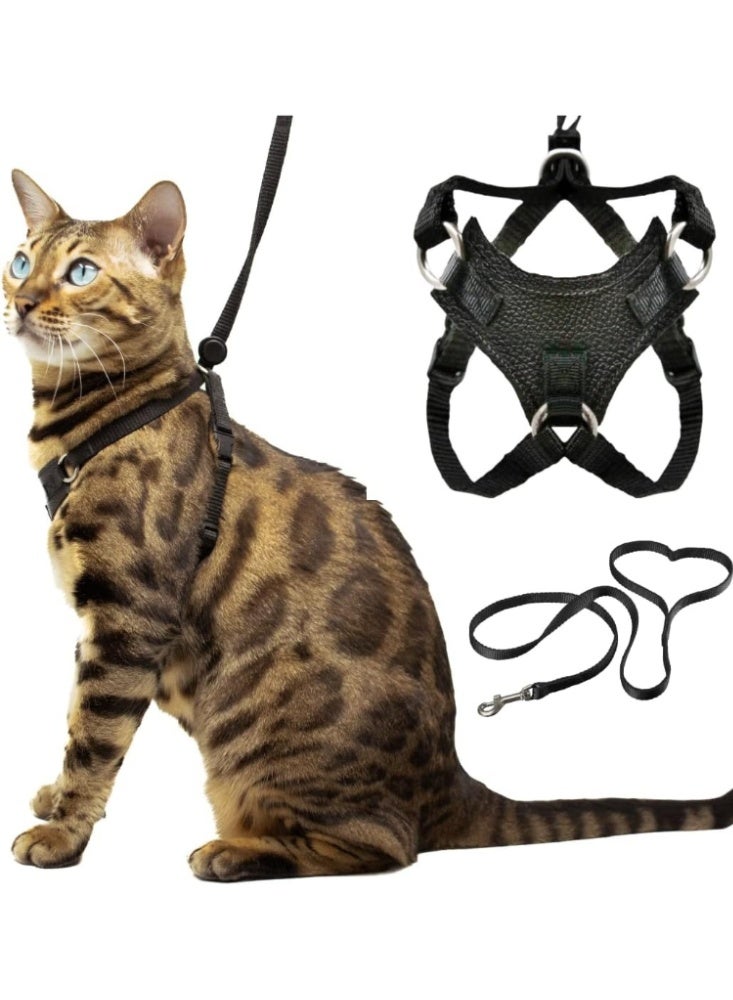 Escape Proof Cat Harness and Leash, Adjustable Walking Vest with 1.8 m Lead, Premium Padded Finish, Snug Secure Fit, Lightweight for Travel and Outdoor Adventures - Image 1