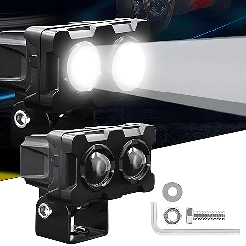 Autozap Motorcycle Led Spotlight, (3 months warranty) Fog Light for Universal Bike White, Yellow (40W, 12V) (Pack Of 1) - Image 4