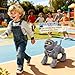 PRANITE Robot Dog Programmable Remote Control Dog Toy for Kids with OneKey Following Voice Control Touch Dance Sing Smart RC Stunt Puppy Toy Gift for Boys Girls Gray - Image 4