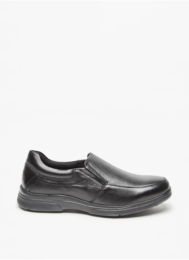 دوتشيني Mens Textured Slip-On Loafers